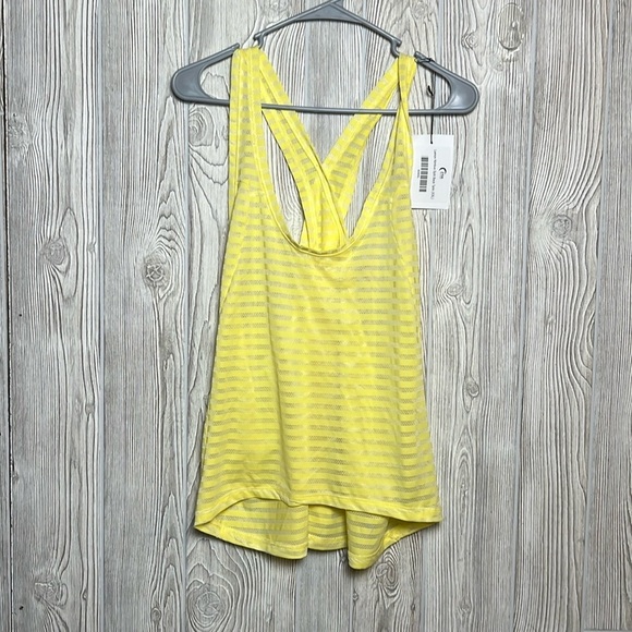 Women’s Zyia Active Lemon Nimbus Split Back Tank XXL NWT - Picture 1 of 4